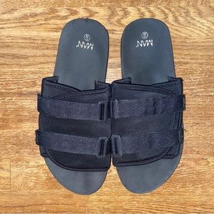 Boohoo MAN Slide On Sandal Mens Size 12 Black